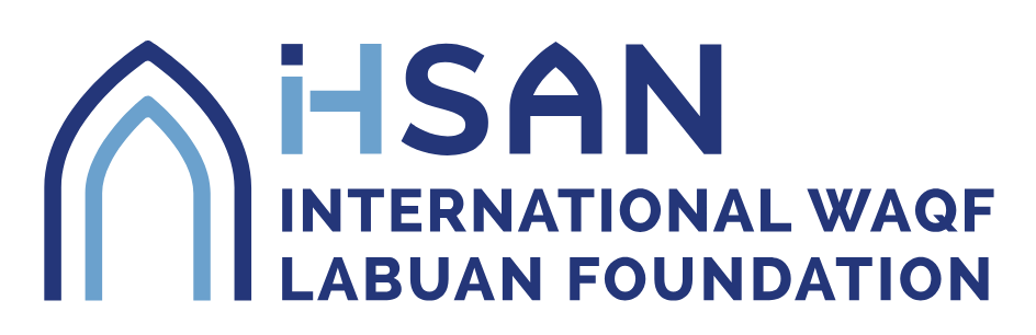 IHSAN International Waqf Labuan Foundation logo displaying the text IHSAN International Waqf Labuan Foundation on a plain background, with a formal institutional tone